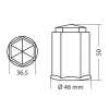 Capacele ABS prezoane camion 10buc - O 33mm - Crom