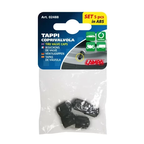 Capacele valve din ABS 5buc - Negru