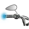 Capete ghidon motocicleta universale iluminate 12V Blue-Wings 2buc - Albastru