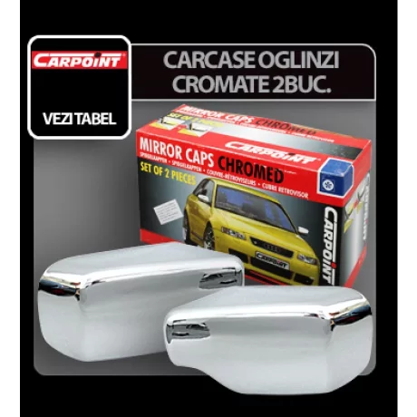 Carcase oglinzi cromate OPEL CORSA 4-D 93&gt;00, 2buc