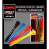 Coliere plastic color 100buc - 0,46x20cm