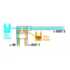 Conector rapid pentru doua sigurante plate standard 30+20A 12/24V