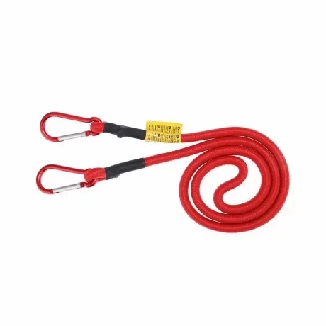 Cordon cauciucat cu carabiniere, O10mm - 120cm