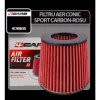 Filtru aer conic sport 4Cars - Carbon/Rosu