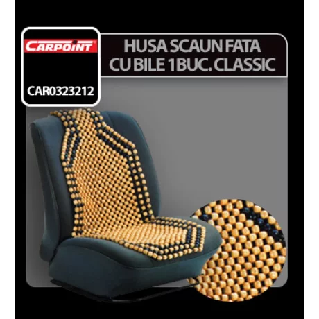 Husa scaun fata cu bile 1buc Classic Carpoint