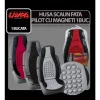 Husa scaun fata Pilot cu magneti 1buc - Gri/Negru