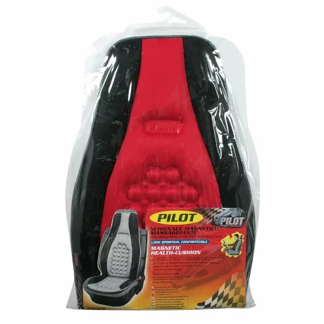 Husa scaun fata Pilot cu magneti 1buc - Negru/Rosu