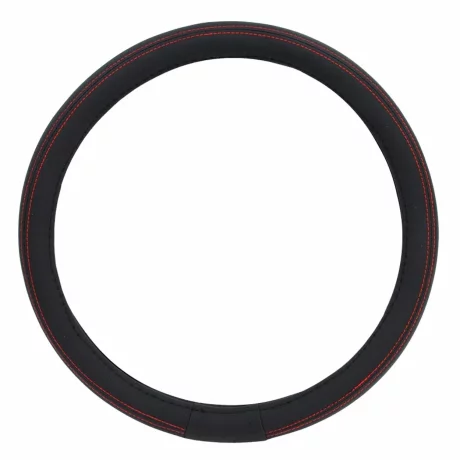 Husa volan Amio SWC-01-M, O 37/39 cm - Negru/Rosu