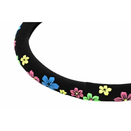 Husa volan Amio SWC-13-M, O 37/39 cm - Flower