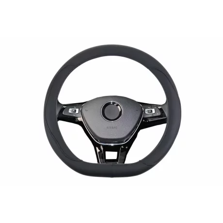 Husa volan Amio SWC-22-M - O 37-39 cm - Model sport, Forma D - Negru