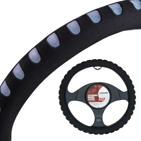 Husa volan burete color 4Cars - O 37-39cm - Gri
