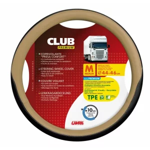 Husa volan camion Club premium - M - O 44/46cm - Bej