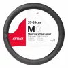 Husa volan din piele perforata Amio SWC-50-M - O 37-39 cm - Negru