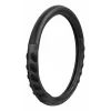 Husa volan imitatie piele Spa - M - O 37/39cm - Negru/Gri