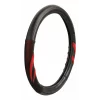 Husa volan imitatie piele Suzuka - M - O 37/39cm - Negru/Rosu