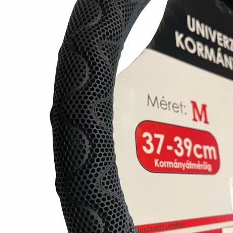 Husa volan - M - O 37/39cm - Negru
