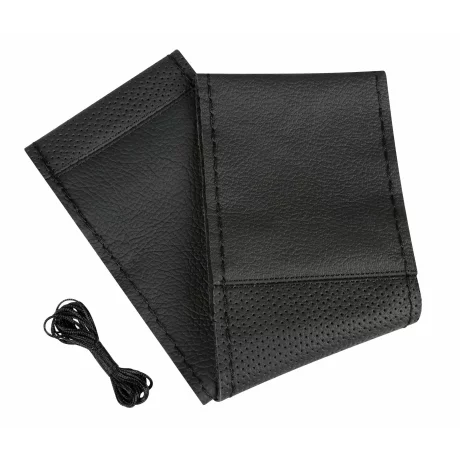 Husa volan piele Sport - Lampa - L - O 37-39cm - Negru
