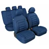Huse scaun De-Luxe Sport Edition jacquard high-quality 9buc - Albastru