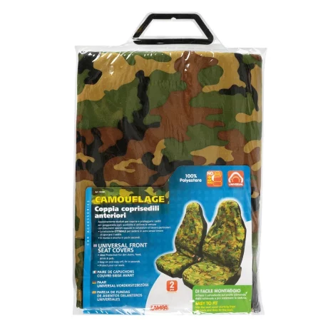 Huse scaun fata Camouflage 2buc