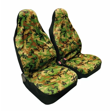 Huse scaun fata Camouflage 2buc