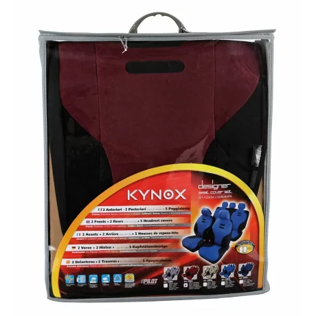 Huse scaun Kynox 9buc - Vin rosu