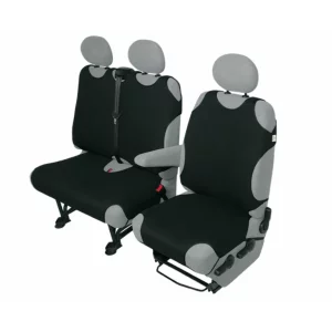 Huse scaun maieu furgoneta de transport Kegel 1+2Locuri - Negru