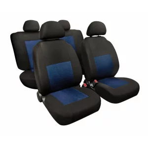 Huse scaun Sport 8buc jacquard high-quality - Albastru/Negru