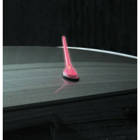 Imitatie antena iluminata intermitent cu LED - Rosu