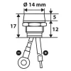 Indicator luminos LED 12/24V - Albastru