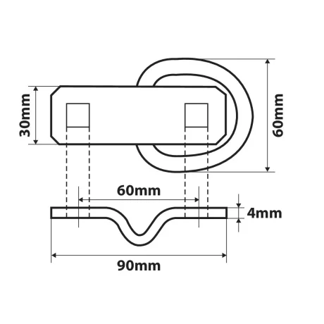 Inele fixare marfa tip D 2buc G-3