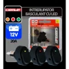 Intrerupator basculant cu LED 12V - 30A - Verde