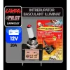Intrerupator basculant cu LED, 2 terminale 12V - 20A - Rosu