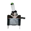 Intrerupator basculant cu LED, 2 terminale 12V - 20A - Verde