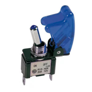 Intrerupator cu protectie iluminat cu led 12V-20A - Albastru