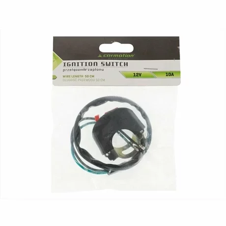 Intrerupator On-Off Carmotion universal, pentru scuter/motocicleta cu prindere pe ghidon - 12V - max 10A