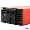 Invertor curent de la 24V la 220V, 300/600W, 2xUSB, Amio