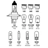 Kit becuri si sigurante 11buc, 12V - halogen H4 P43