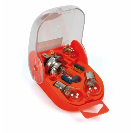 Kit becuri si sigurante 11buc, 12V - halogen H4 P43
