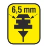 Lamele sterg parb cu clips Tergix Plus - 61cm - 6,5mm - 2buc