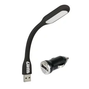 Lampa citit flexibila COB-LED si priza USB 12/24V