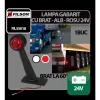 Lampa gabarit camion cu brat 60° cu bec 24V Filson - Alb/Rosu