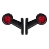 Lampa gabarit camion cu brat extra scurt 60° cu LED 12/24V Set 2buc Stg/Dr - Alb/Rosu
