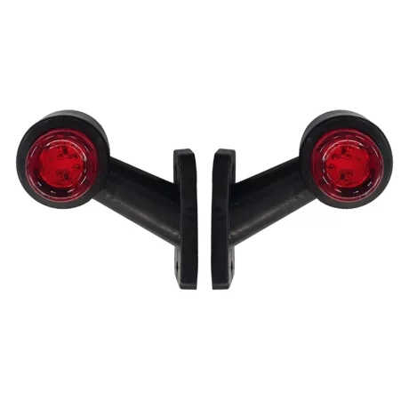 Lampa gabarit camion cu brat extra scurt 60° cu LED 12/24V Set 2buc Stg/Dr - Alb/Rosu