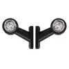 Lampa gabarit camion cu brat extra scurt 60° cu LED 12/24V Set 2buc Stg/Dr - Alb/Rosu
