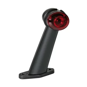 Lampa gabarit camion Ilumia cu brat 60° - cu 2 LED-uri 24V - Alb/Rosu - Stanga