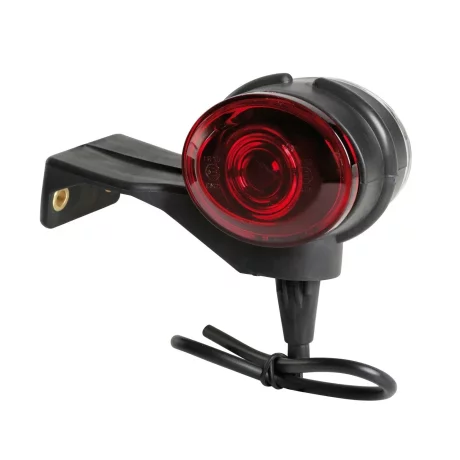 Lampa gabarit camion Ilumia cu prindere L - 2 LED-uri 24V - Alb/Rosu - Dreapta