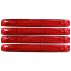 Lampa gabarit cu 12 LED-uri 12/24V set 4buc Cridem - Rosu