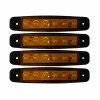 Lampa gabarit cu 6 LED-uri 12/24V set 4buc - Galben