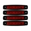 Lampa gabarit cu 6 LED-uri 12/24V set 4buc - Rosu