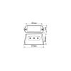 Lampa iluminat numar inmatriculare A-ion 3 SMD 12V12V A-ion